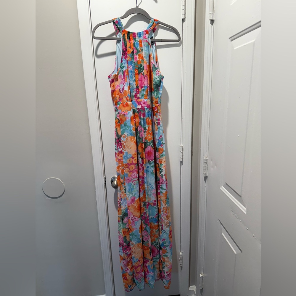 INC International Concepts Blue and Pink Dress